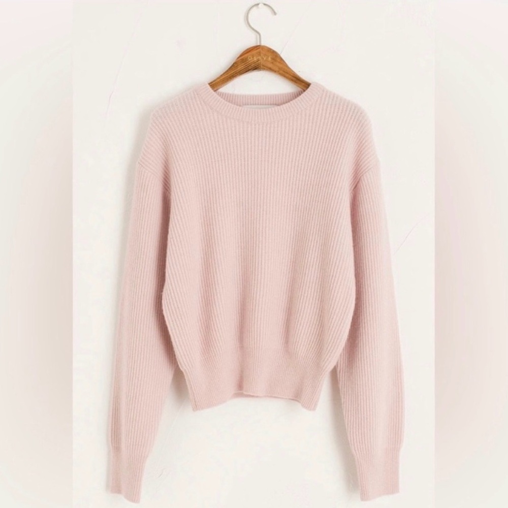 OLIVE CLOTHING Pink, Ribbed Knit Sweater - Picture 6 of 6